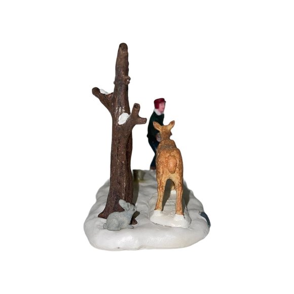Rare Lemax Sharing Partage 73301 Christmas Village Accessory Table Accent Deer - Picture 9 of 11